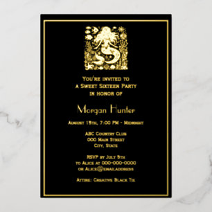 Mermaid Under Water With Friends Sweet Sixteen Foil Holiday Card