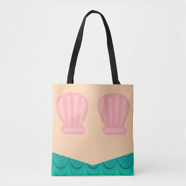 Mermaid Undersea Life Tote Bag (Front)