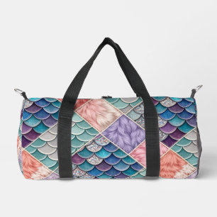 Mermaid Unicorn   Fairytale Monogram Duffle Bag