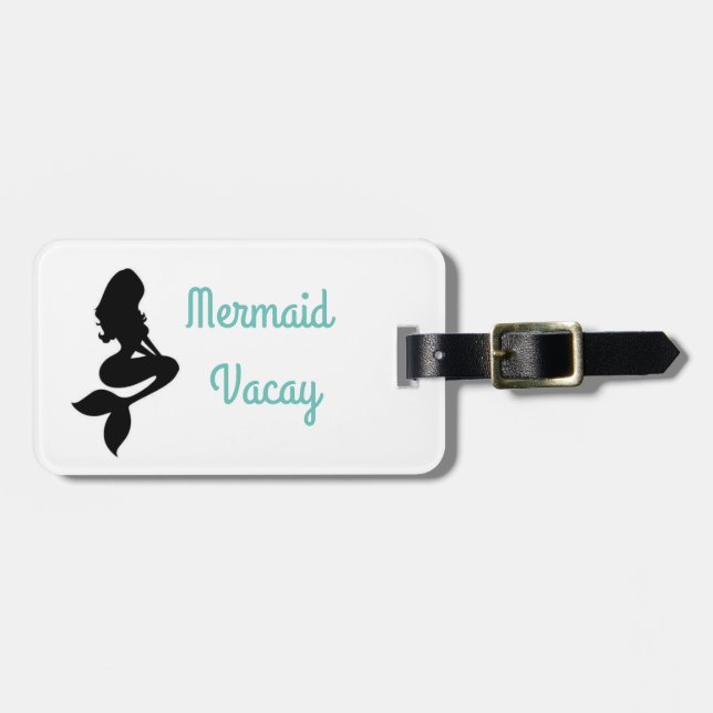 "Mermaid Vacay" Luggage Tag (Front Horizontal)