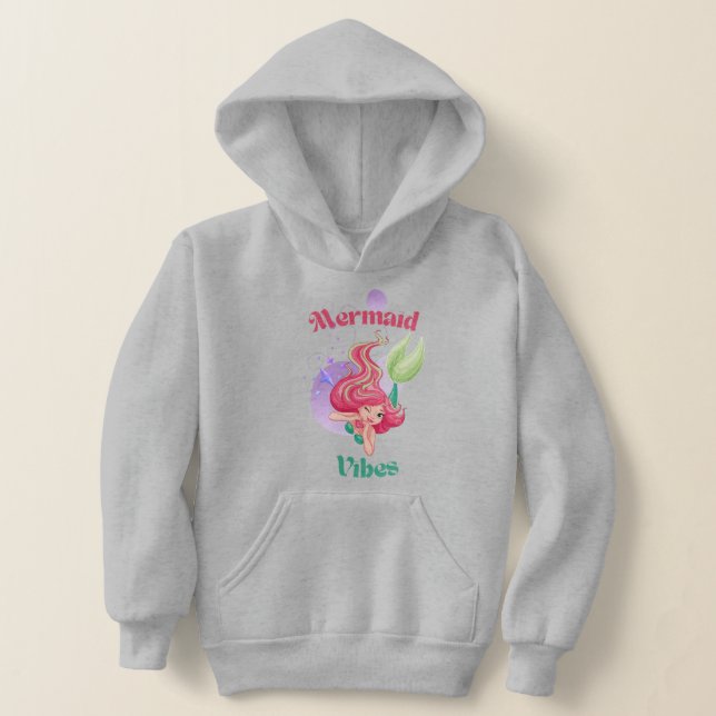 Mermaid Vibes Cute Sweatshirt/t-shirt (Laydown)
