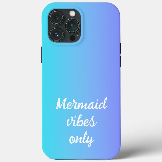 Mermaid Vibes Only Gradient Case-Mate iPhone Case (Back)