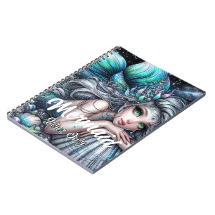 Mermaid Vibes Only Spiral Notebook – Fantasy Ocean