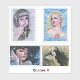 Mermaid vynil cut out stickers