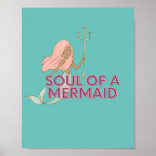 Mermaid Wall Art Poster