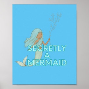 Mermaid Wall Art Poster