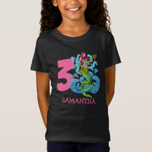 Mermaid Warrior 3rd birthday  T-Shirt
