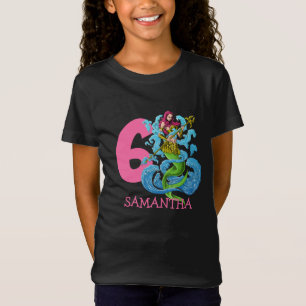 Mermaid Warrior 6th birthday  T-Shirt