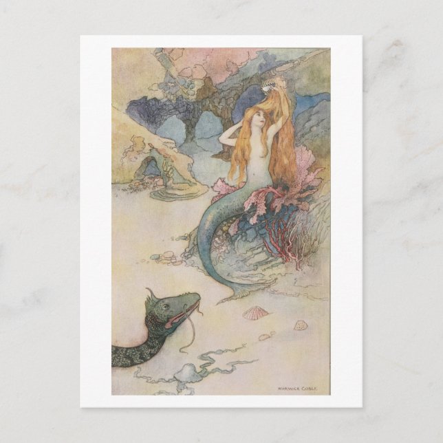 Mermaid  Warwick Goble  Postcard (Front)