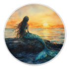 Mermaid Watching a Sunrise Art