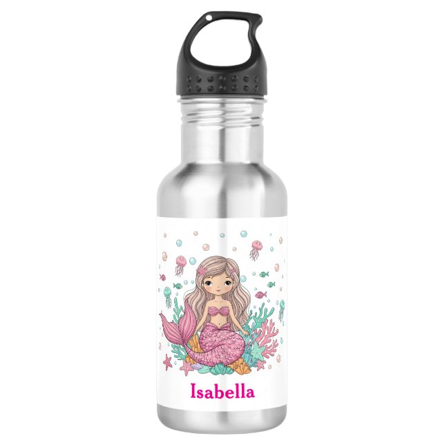 Mermaid Water Bottle (Front)