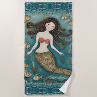 Mermaid Watercolor Personalised