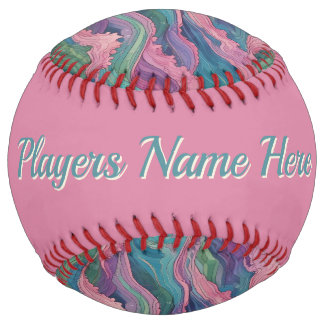 Mermaid Waves (personalised) Softball