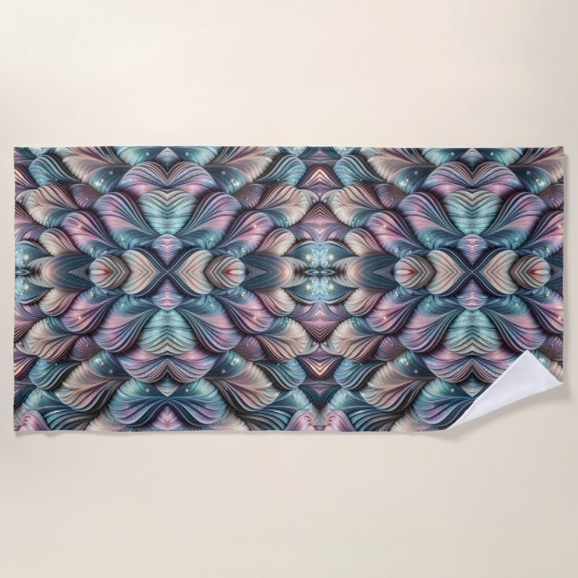 Mermaid Whispers Beach Towel (Front)