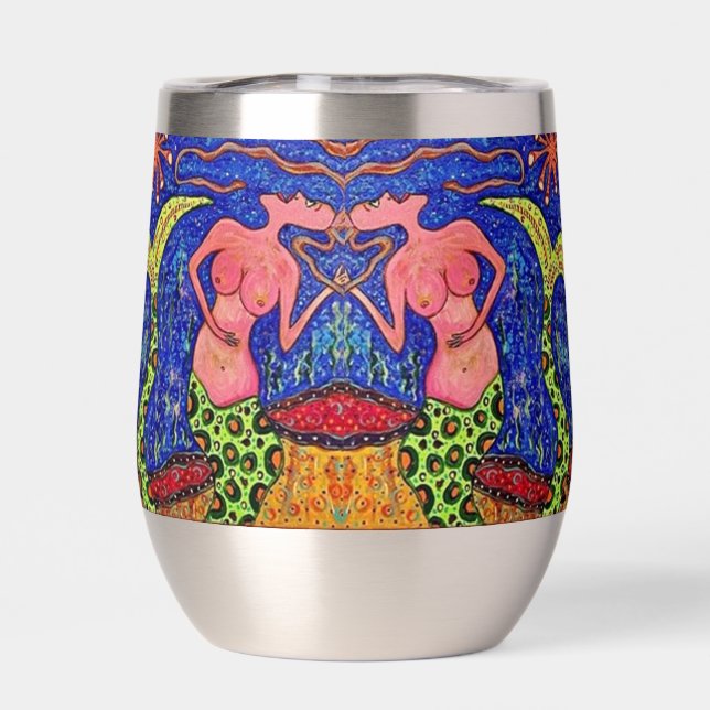 Mermaid Wine Tumbler (Back)