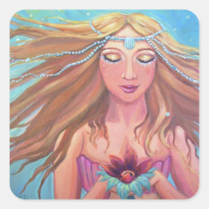Mermaid Wish - Square Stickers