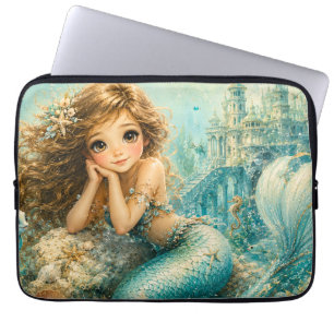 Mermaid Wishes Come True Laptop Sleeve