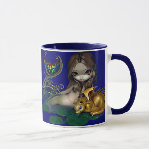 "Mermaid with a Golden Dragon" Mug