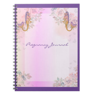 Mermaid with baby art by Renee Lavoie Notebook