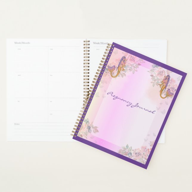 Mermaid with baby art by Renee Lavoie Planner (Display)