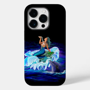 Mermaid with Dolphin Case-Mate iPhone 14 Pro Case