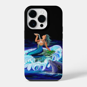Mermaid with Dolphin iPhone 14 Pro Case