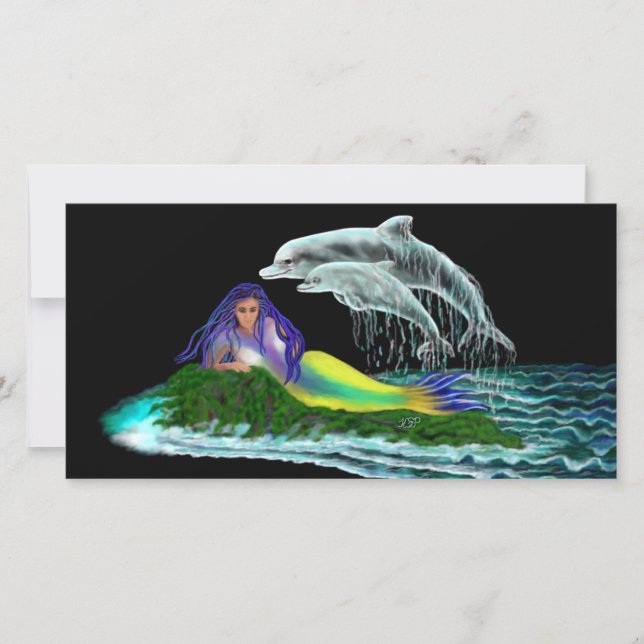 Mermaid with Dolphins (Front)