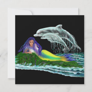 Mermaid with Dolphins