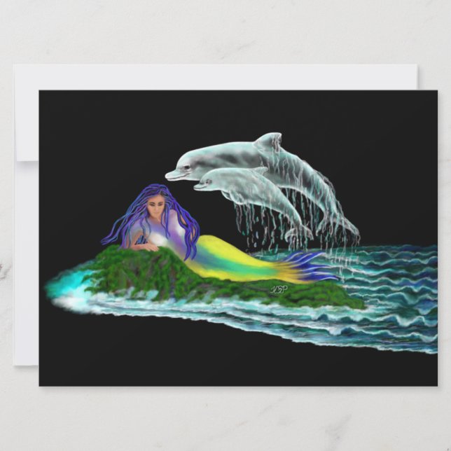 Mermaid with Dolphins (Front)