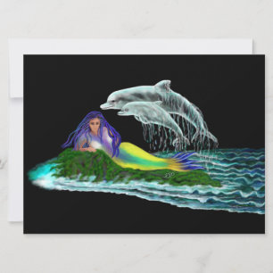 Mermaid with Dolphins
