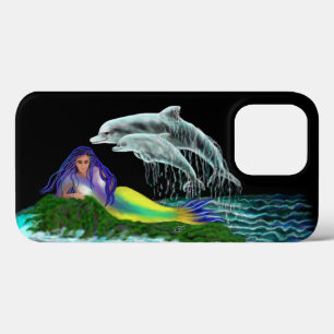 Mermaid with Dolphins iPhone 13 Pro Case
