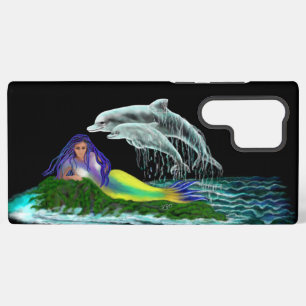 Mermaid with Dolphins Samsung Galaxy Case