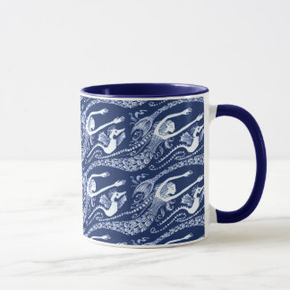 Mermaid with Pearls and Seahorse Mug
