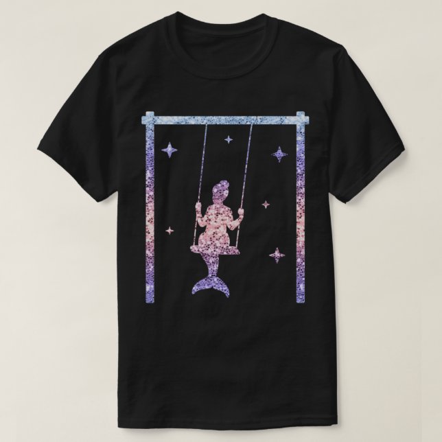 Mermaid Women Girls Gift Mermaid Glitter 23 T-Shirt (Design Front)