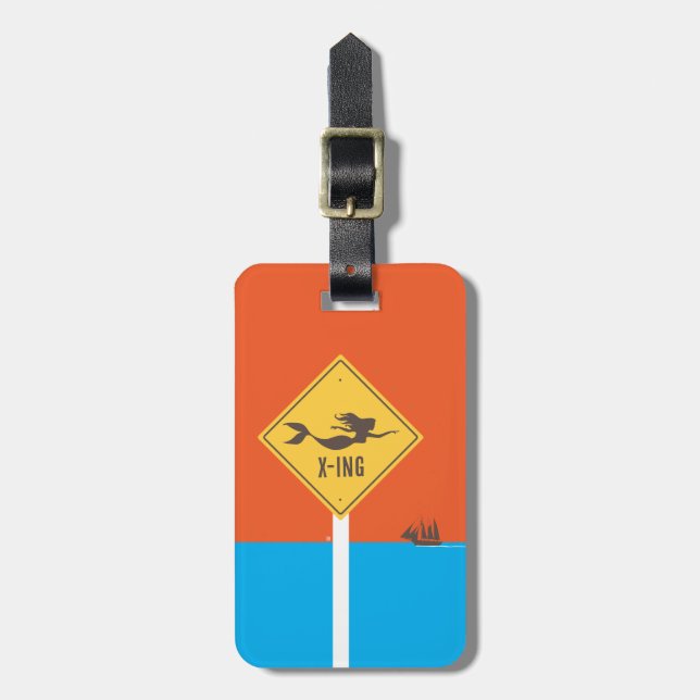 Mermaid X-ing Luggage Tag (Front Vertical)