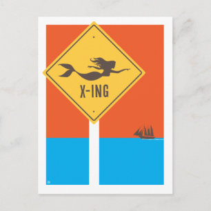 Mermaid X-ing Postcard