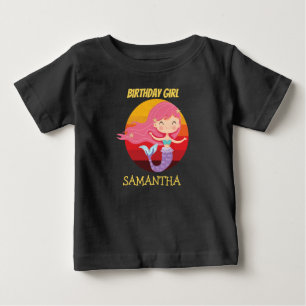 Mermaid yellow birthday T-Shirt