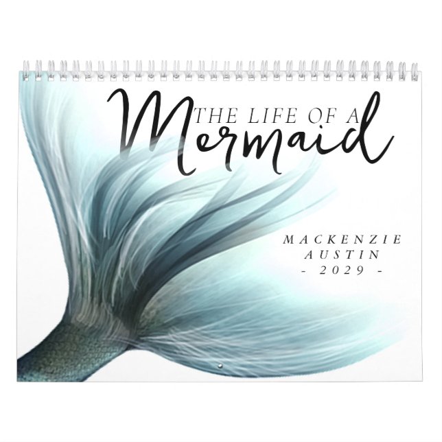 #MermaidLife Life of a Mermaid | Quote Teal Calendar (Cover)