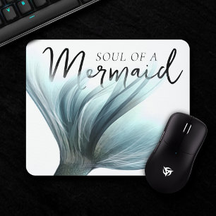 #MermaidLife Soul of a Mermaid Quote Teal Mouse Mat