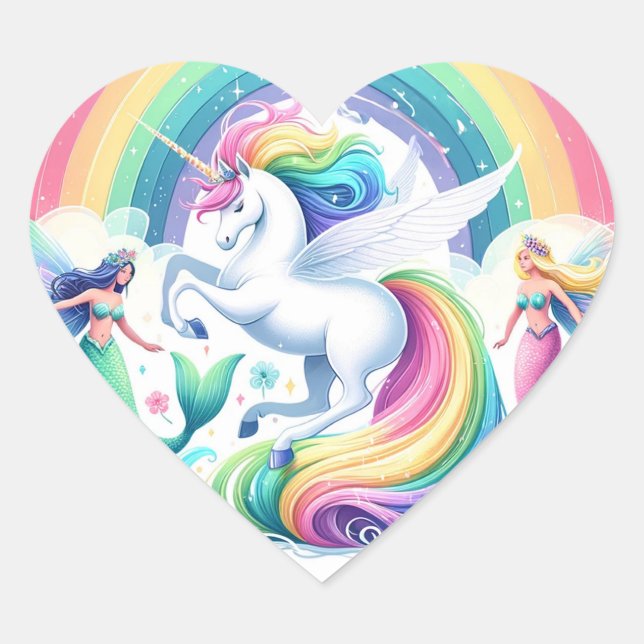 Mermaids and Unicorns Stickers (Front)