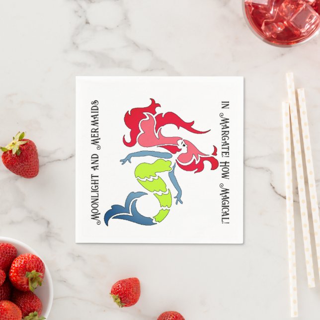 Mermaids are Real napkins (Insitu)