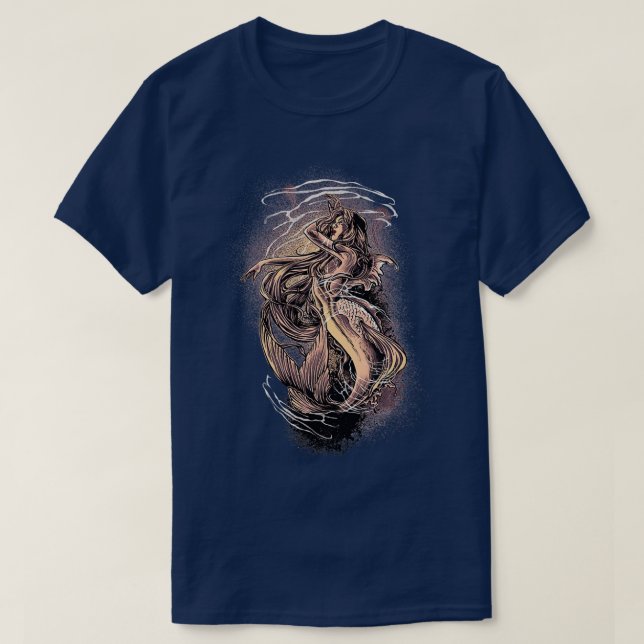 Mermaids Are Real Ocean Life 1 T-Shirt (Design Front)