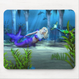 Mermaid's At Play Mouse Mat
