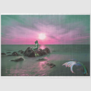 Mermaids at Sunset Decoupage Tissue Paper