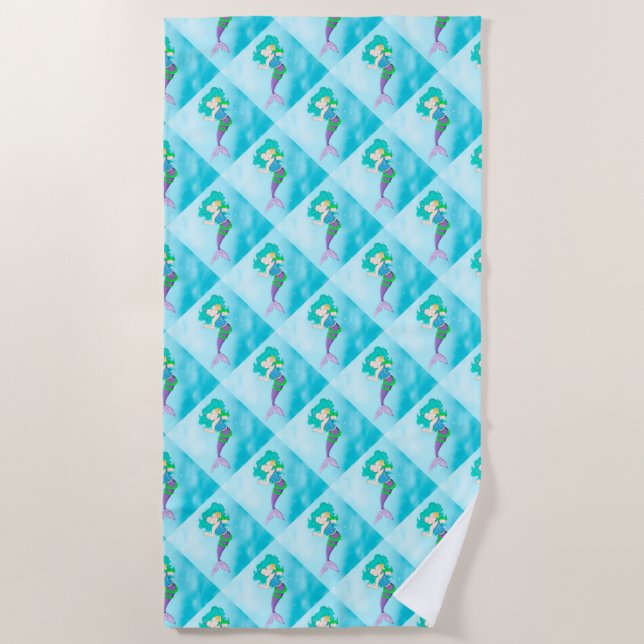 Mermaids Beach Towel (Front)