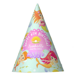 Mermaids Blue Party Hat