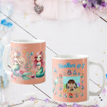 Mermaids Custom Photo Mug Kids Birthday Favour<br><div class="desc">"Celebrate your child’s special day with a touch of enchantment using this Custom Photo Mermaids Theme Coffee Mug! Adorned with delightful mermaid illustrations, shimmering seashells, and playful ocean waves, this personalised mug lets you add your child's photo for a unique, memorable keepsake. Perfect for serving warm beverages at the party...</div>