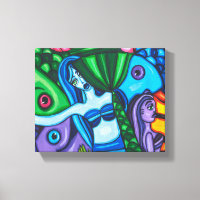 Mermaids Fish Abstract Original Art Painting