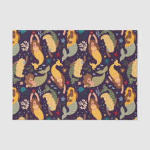 Mermaids, Fish and Coral Fantasy Fairy Tale   Tissue Paper