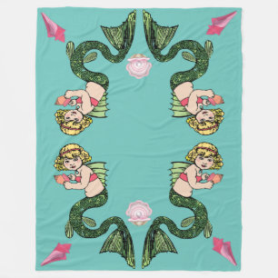 Mermaids Fleece Blanket